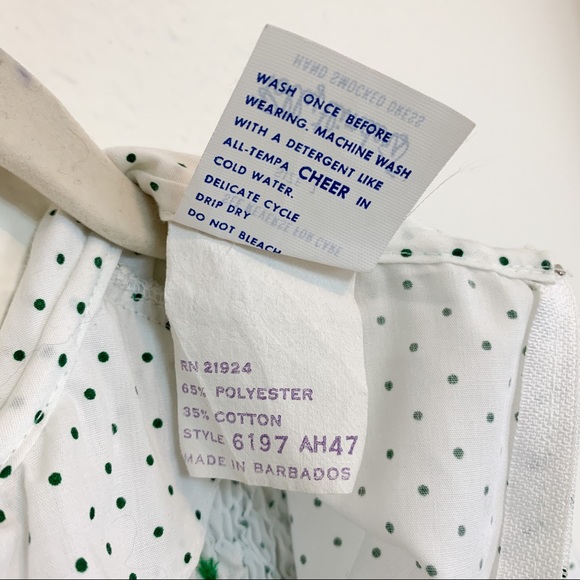 Girl's Vintage 70s Smocked Cottagecore Dress - Picture 5 of 5